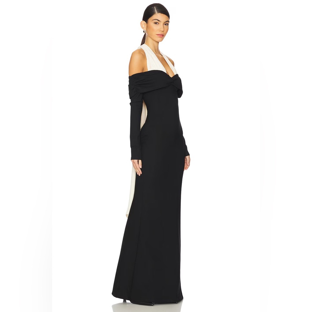 Camila Coelho Black and Cream Dress - Picture 2 of 10
